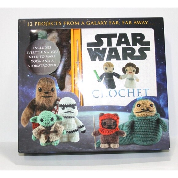 Star Wars Other - Star Wars Crochet Kit Yoda Stormtrooper 12 Projects Instruct Boba Fett C3PO New